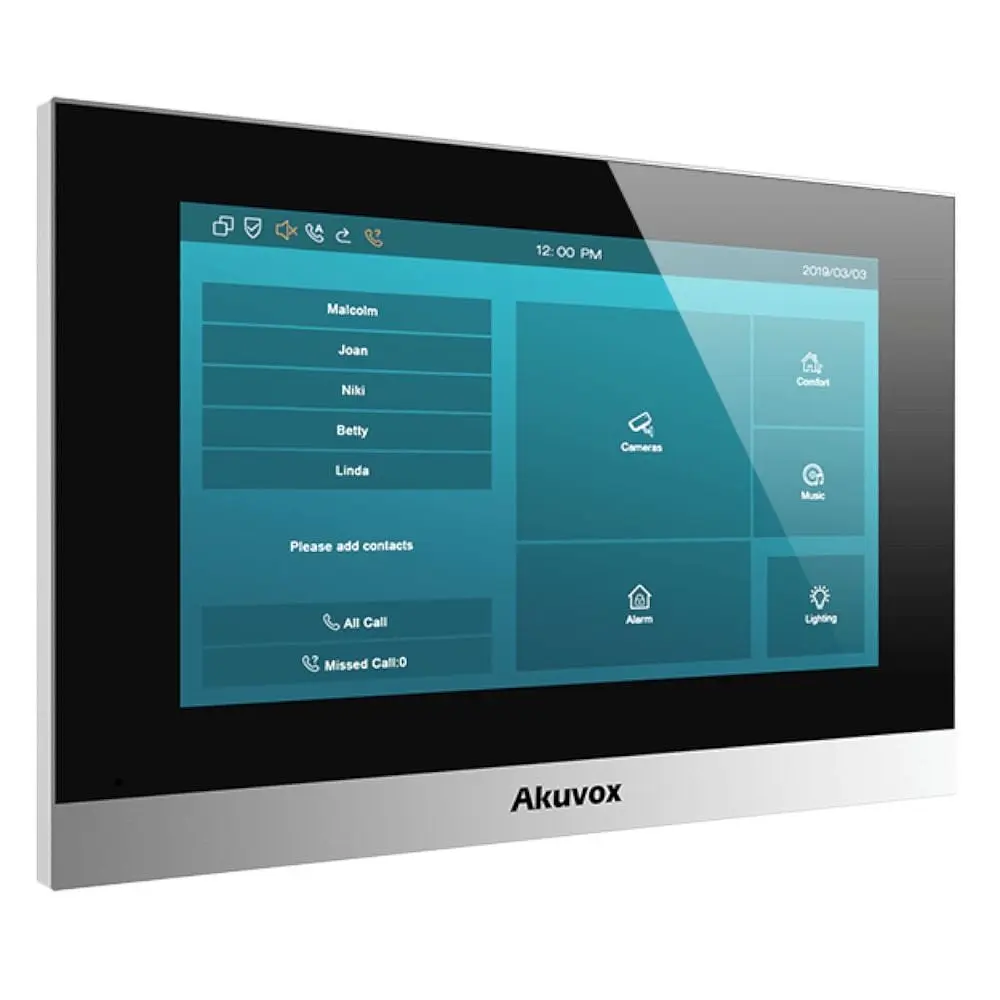Відеодомофон 7” WiFi Akuvox C315W Silver SIP Android (87-00011) - фото 3
