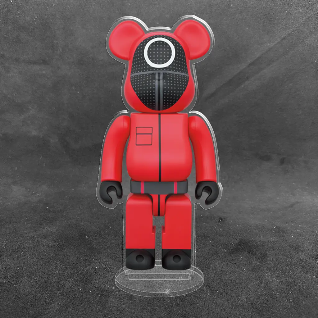 Акрилова колекційна фігурка Bearbrick Squid Game 2 - фото 2