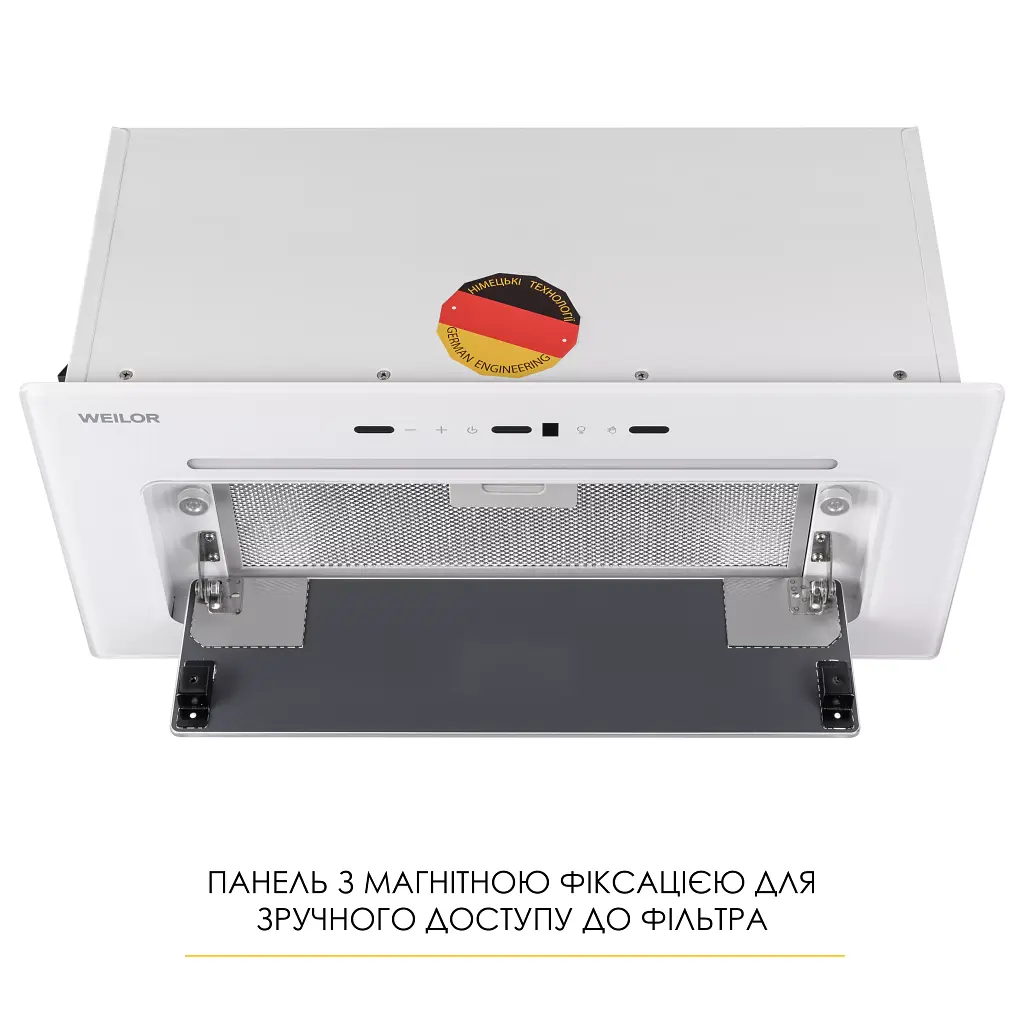 Витяжка повновбудована WEILOR LUMINA WBG 68 WHITE - фото 10