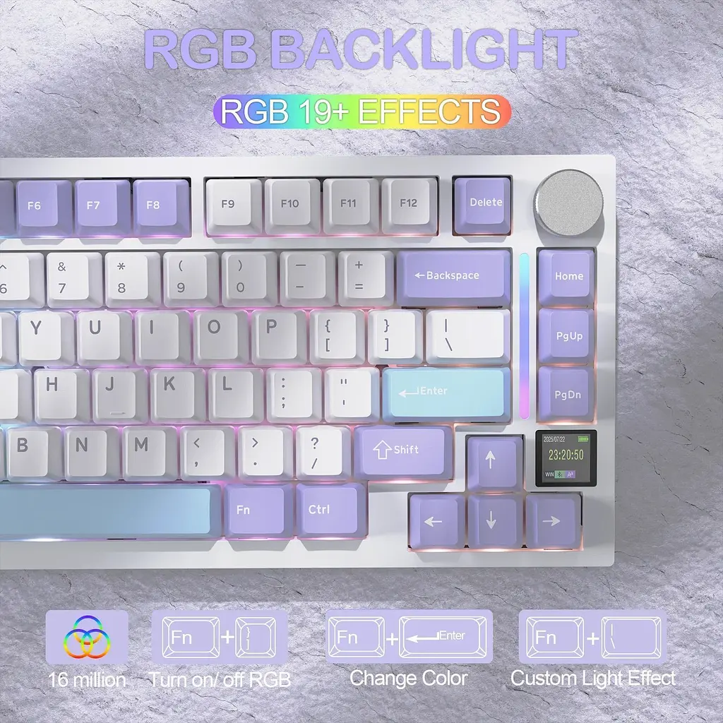 Клавіатура Attack Shark X820 Ultra Lavender (AS-6972792471273-L-UA) [166730] - фото 10