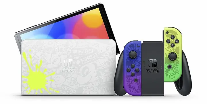 Портативна ігрова консоль Nintendo Switch OLED Model Splatoon 3 Edition - фото 7