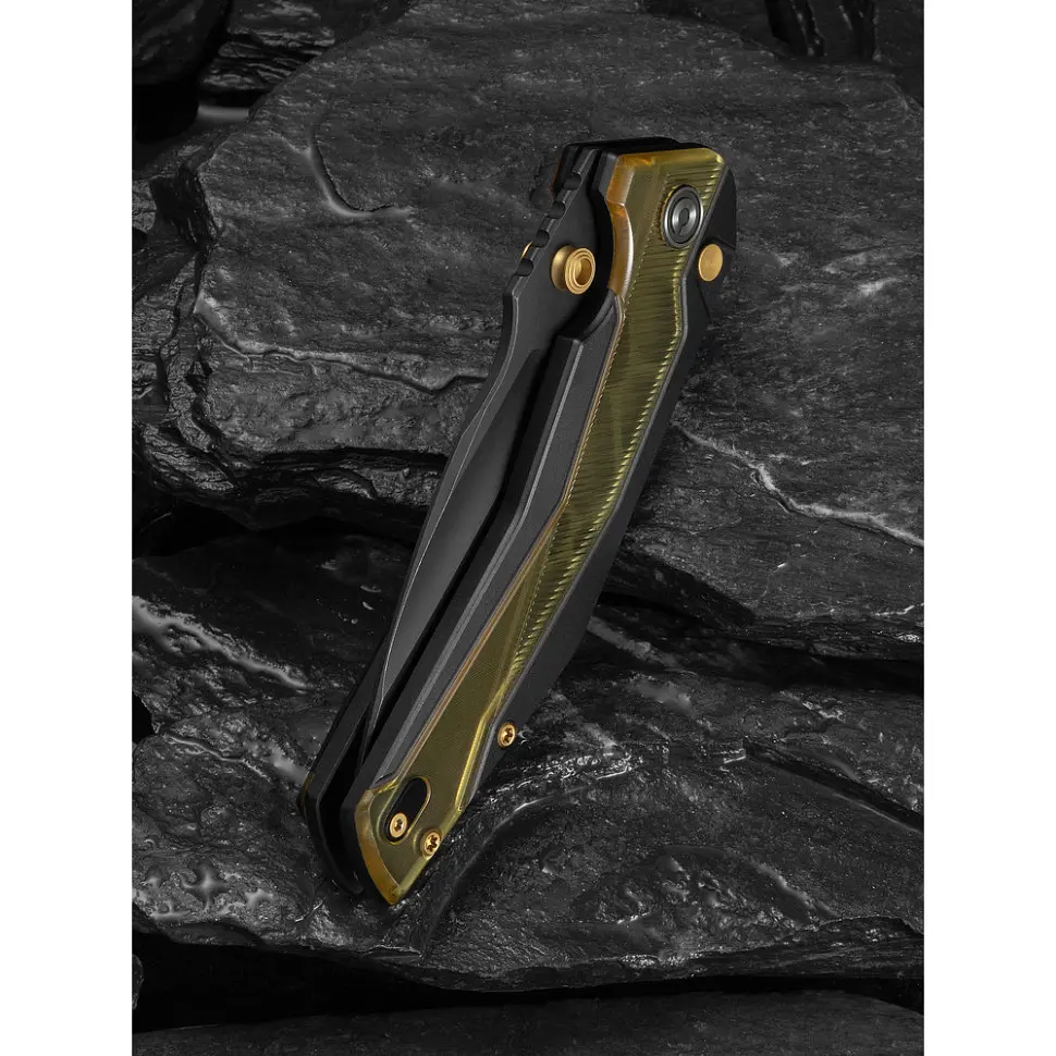 Ніж складаний туристичний Civivi Wellmax (9.1 см) 14C28N / Aluminum чорний/жовтий - фото 11