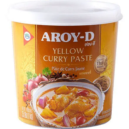 Паста карі Aroy-D жовта 400г