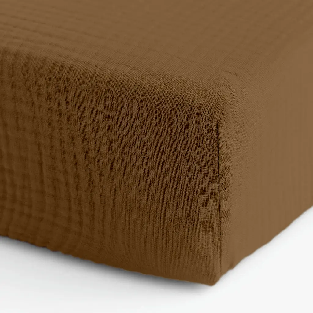 Простирадло на резинці муслін 200x220 COCOA BROWN COSAS (4822052497548) - фото 5
