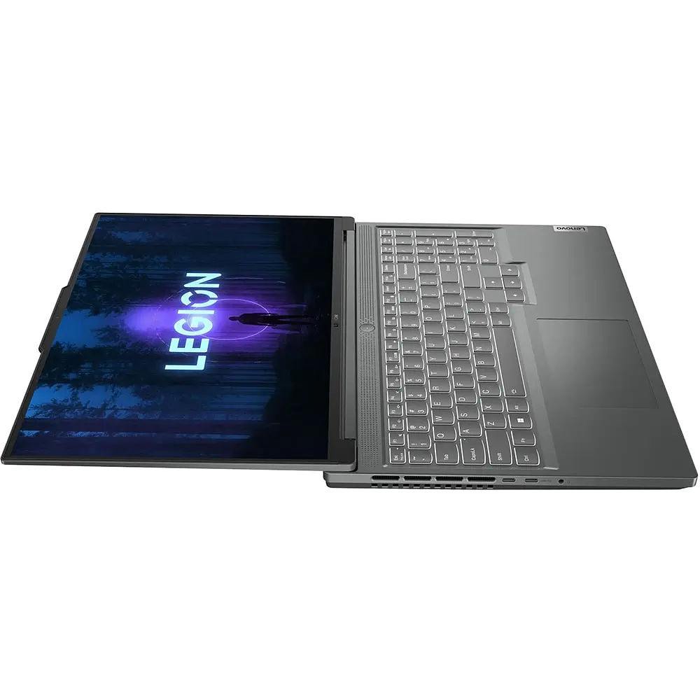 Ноутбук Lenovo Legion Slim 5 16IRH8 (82YA003VRM) Luna Grey / Екран 16 IPS (2560x1600) WQXGA 165 Гц, матовий / Intel Core i7 - 13700H (1.8 - 5.0 ГГц) / RAM 16 ГБ / SSD 512ГБ / nVidia GeForce RTX 4070, 8 ГБ / FREE DOS / без ОС / 2.3 кг / сірий - фото 5