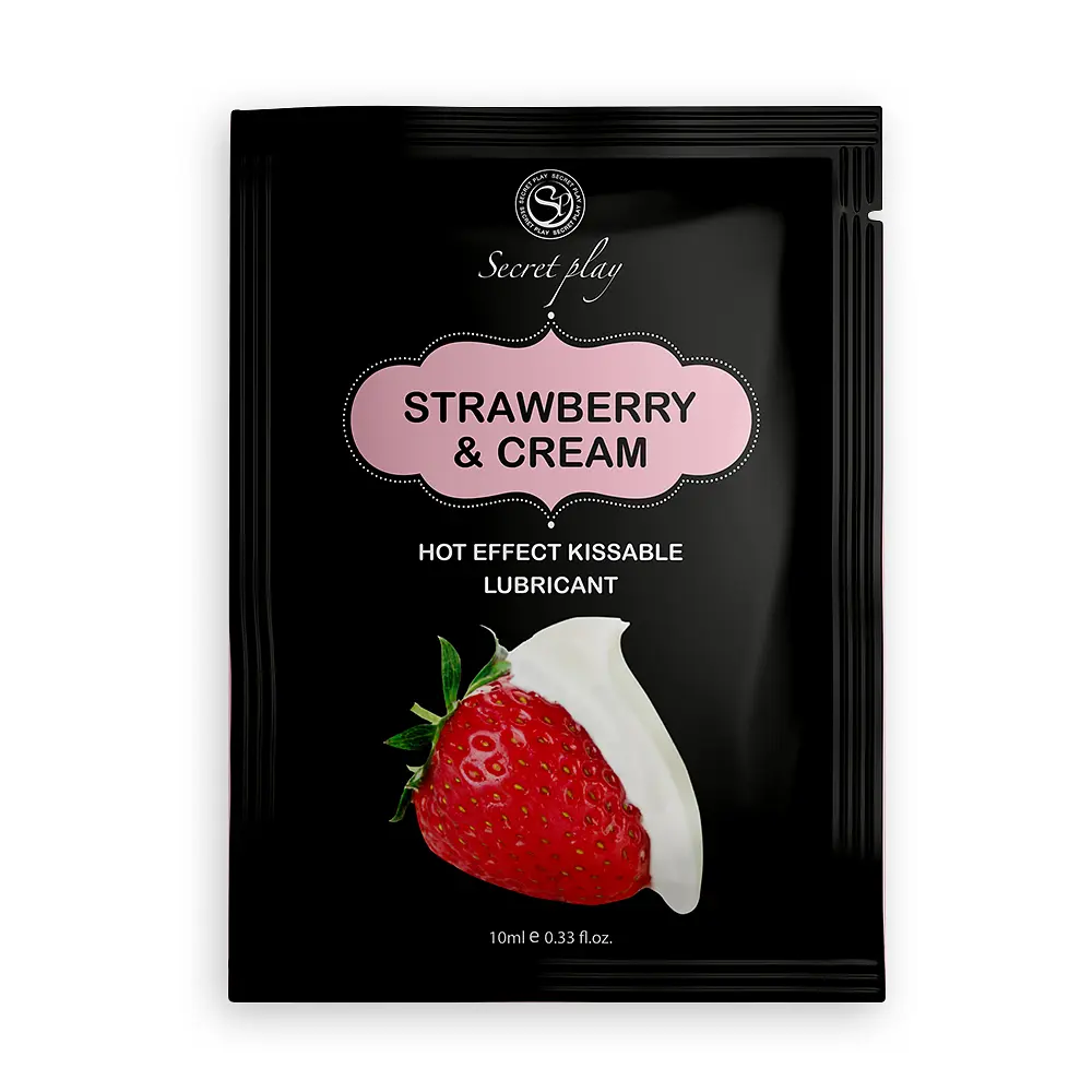 Лубрикант Strawberry & Cream Hot Effect, 10 мл Secret play 37-3610 103700