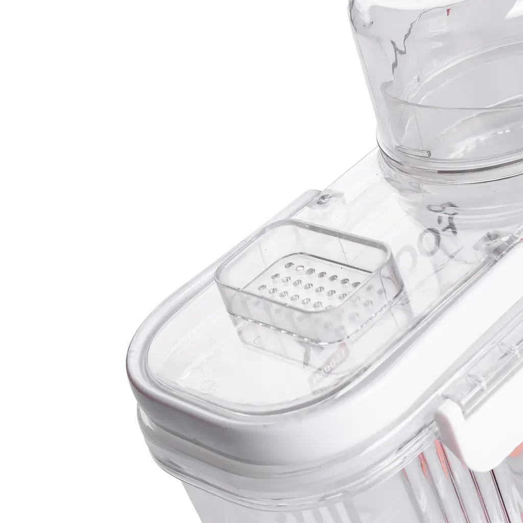 Контейнер для зберігання сипучих продуктів з кришкою дозатором 2 л, білий Yiwu HP-27-13 - фото 16