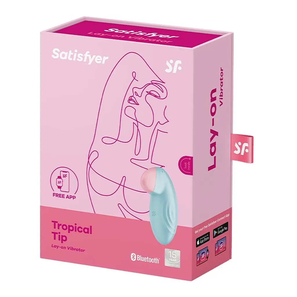 Вібратор для клітора Satisfyer Tropical Tip 8.5 см блакитний - фото 7