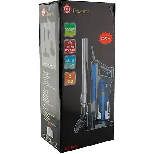 Пылесос ручной Domotec MS-4402 колбовый без мешка 2000W синий (MS-4402_1325) - фото 5