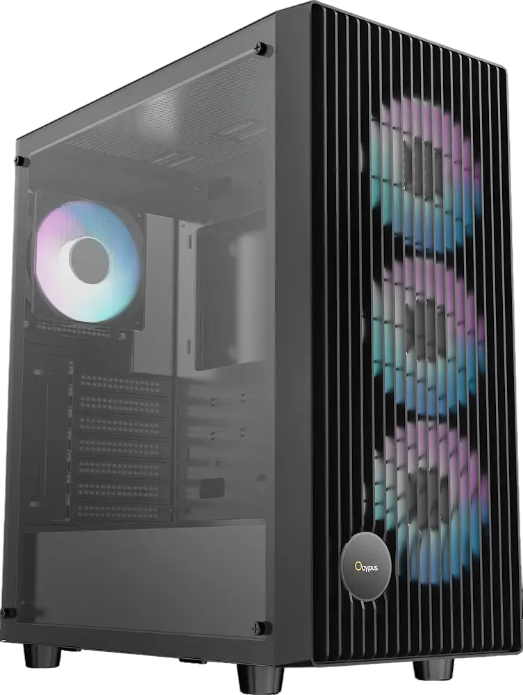 Корпус Ocypus Gamma C70 ARGB Black (GAMMA-C70-BKG400XX-GL) - фото 6