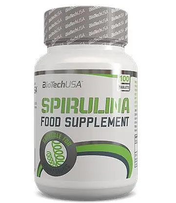 Натуральна добавка BioTech Spirulina, 100 таблеток - фото 2
