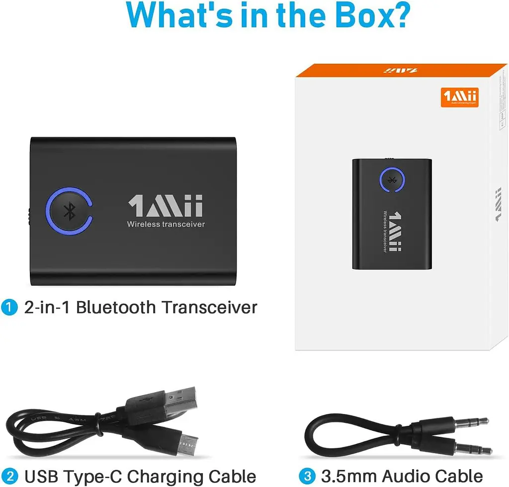 Аудіо Bluetooth передавач і приймач 2в1 для телевізора з низькою затримкою aptX - фото 2