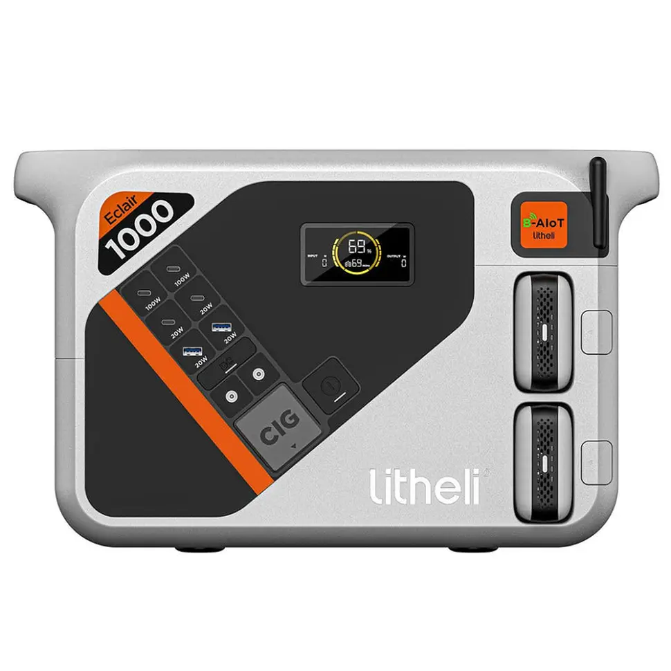Зарядна станція Litheli B1000 (1800Вт 1069 Вт/год.) LiFePO4 + 2 Power Bank - фото 2