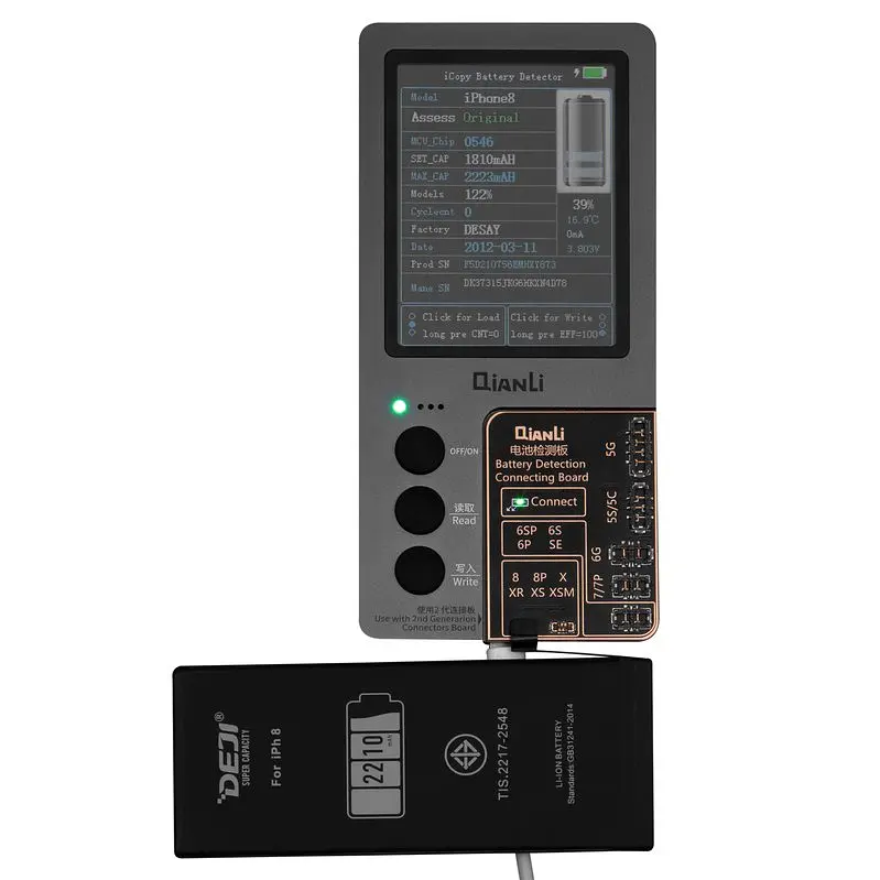 Акумулятор Deji для Apple iPhone 8, Li-ion, 3,8 В, 2210 мАг, original IC - фото 2