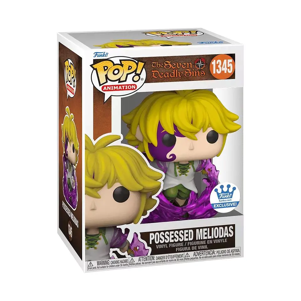 Фігурка Funko Pop Сім смертних гріхів Меліодас The Seven Deadly Sins Meliodas 10 см Exclusive SDS M E 1345 - фото 3