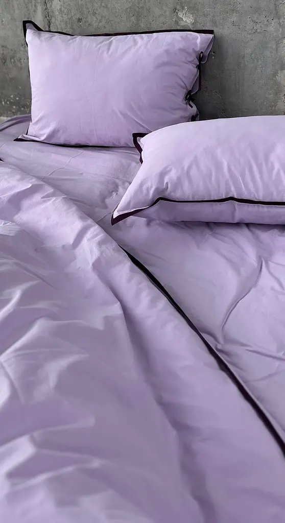 Комплект постільної білизни полуторний 155х215 см варена бавовна White Dream Ліловий (2003/2) - фото 4