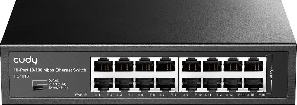 Коммутатор Cudy FS1016, 16-портовый 10/100 Мбит/с, металлический корпус (FS1016) - фото 4