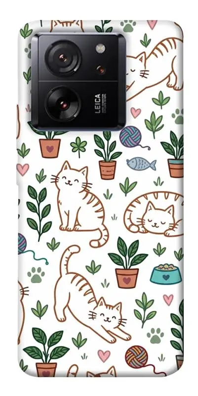 TPU чохол Demsky Cats pattern для Xiaomi 13T
