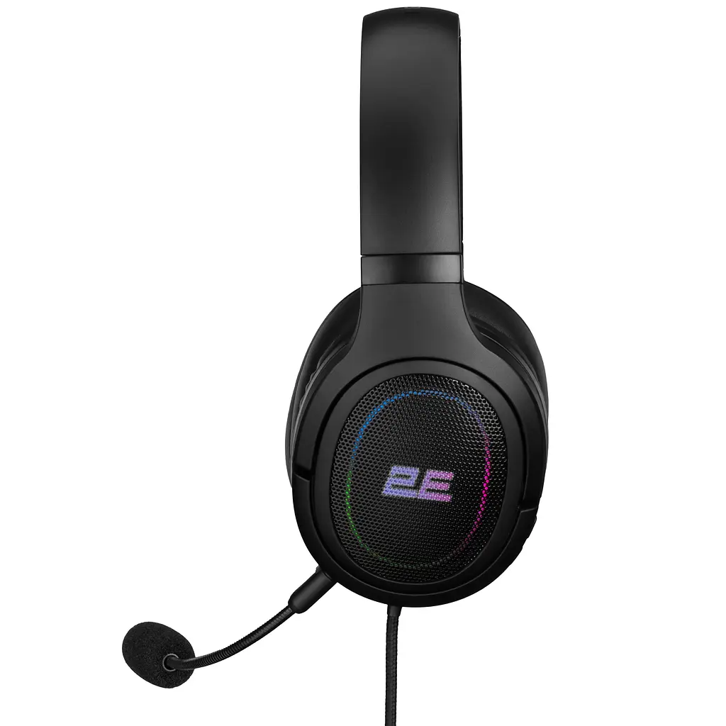 Гарнітура ігрова 2E Gaming HG330 7.1 USB-A RGB 2 м чорний (2E-HG330BK-7.1) - фото 6