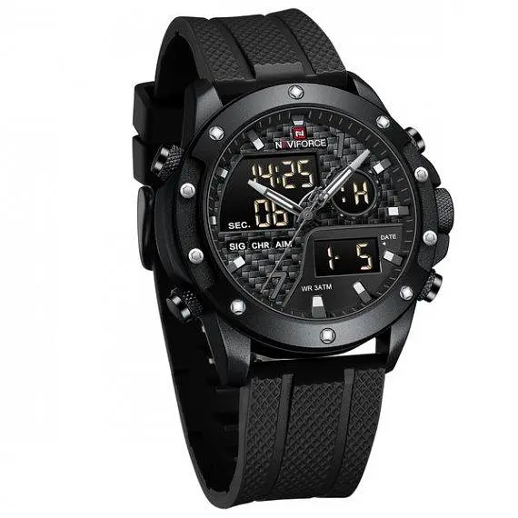 Годинник чоловічий наручний Naviforce Concept (Чорний) - фото 3