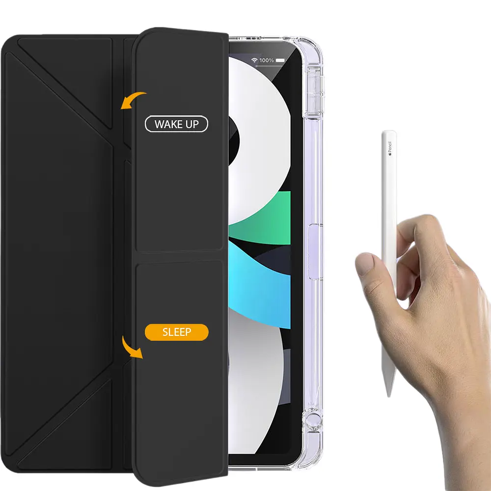 Чохол-книжка BeCover Ultra Slim Origami Transparent з кріпленням Apple iPad Air 11" M4 2026 Black (715183) - фото 6