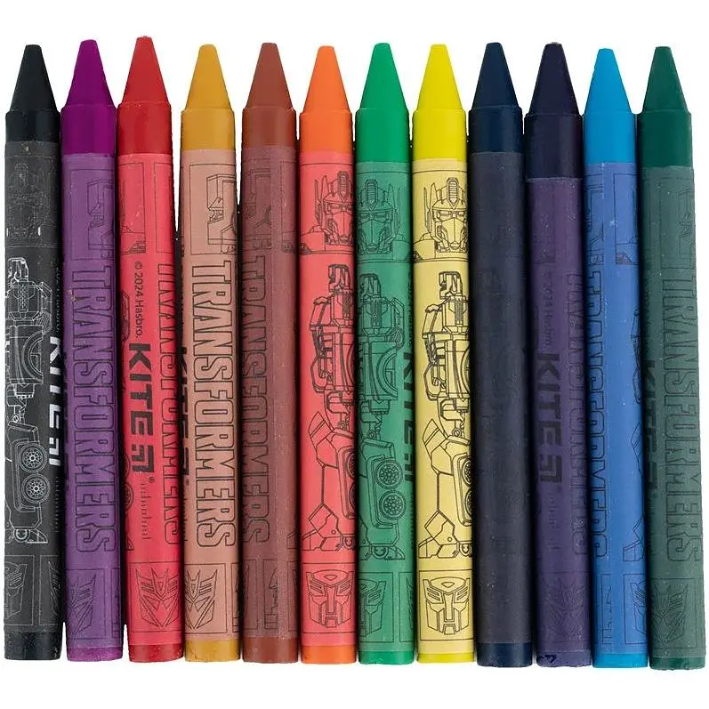 Крейда воскова Kite Transformers 12 шт. (TF24-070) - фото 3