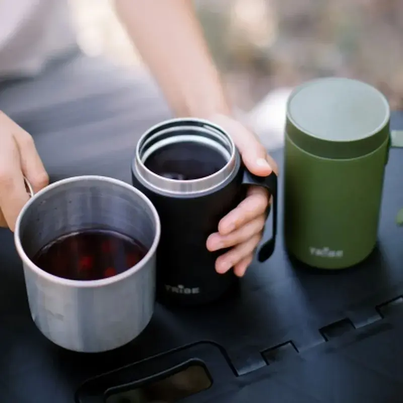 Термокружка Tribe Adventure Mug 450 мл black (T-FA-0032-black) - фото 7
