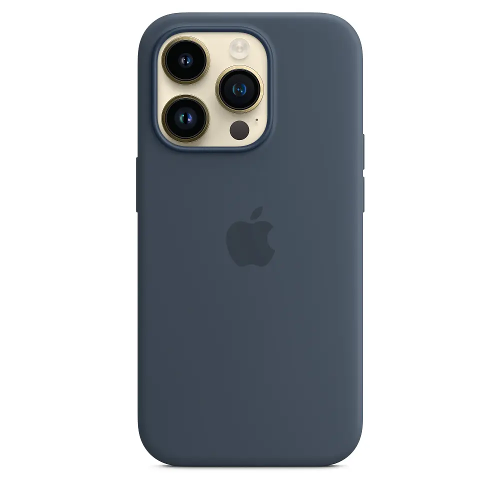 Чохол Apple Silicone Case with MagSafe для Apple iPhone 14 Pro Storm Blue (MPTF3) [77067] - фото 4