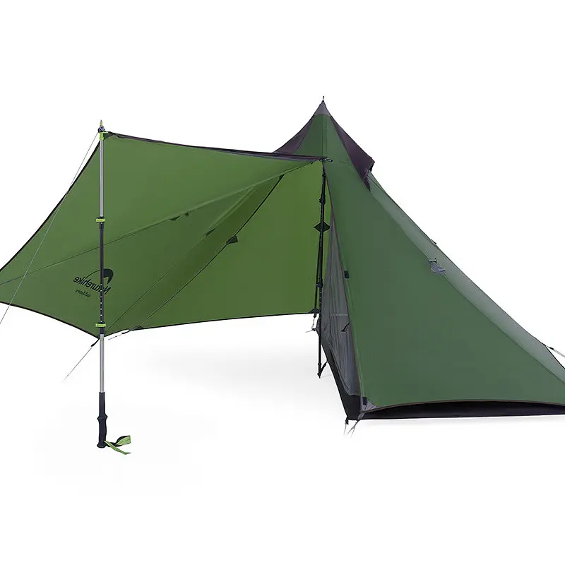 Намет Naturehike NH17T030-L надлегкий із гострою верхівкою темний зелений - фото 2