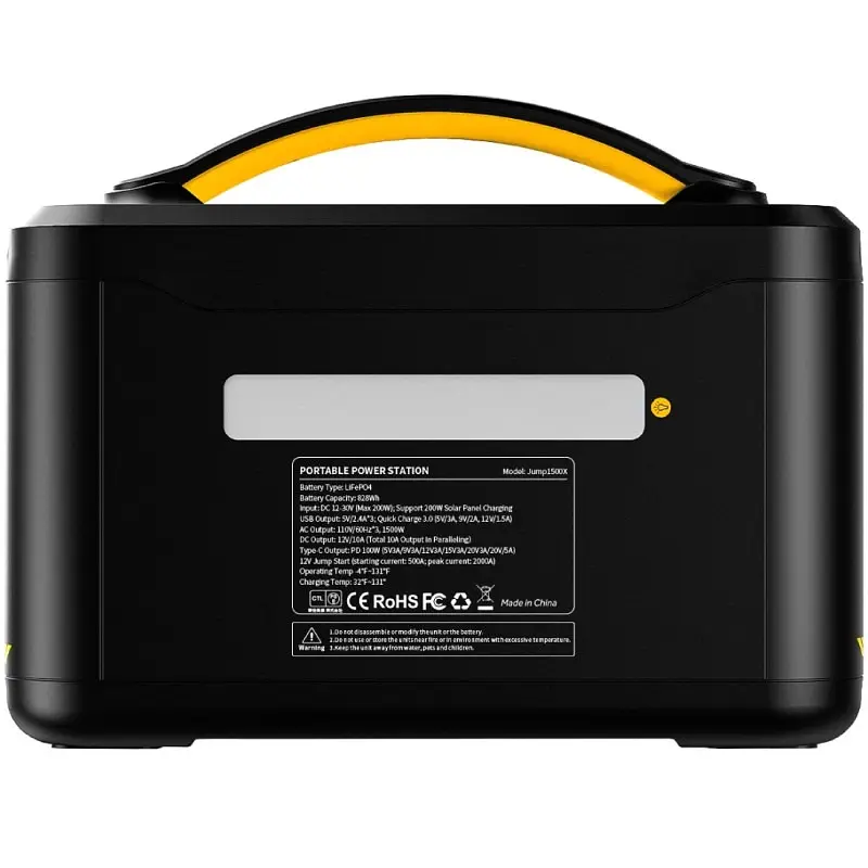 Зарядная станция Vtoman Jump 1500X PB-22 (828 Вт/ч) 1500W LiFePO4 - фото 3