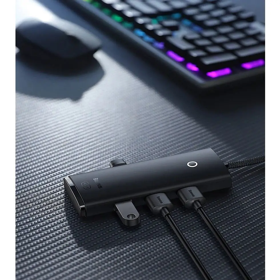 USB-хаб Baseus Lite Series 4-in-1 USB-C HUB (WKQX030301) [158360] - фото 11