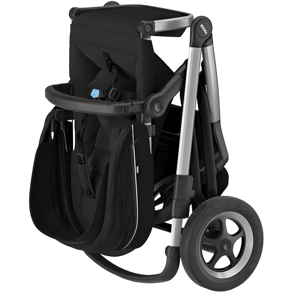 Детская коляска Thule Sleek Aluminum/Midnight Black [11000002] [107618] - фото 4