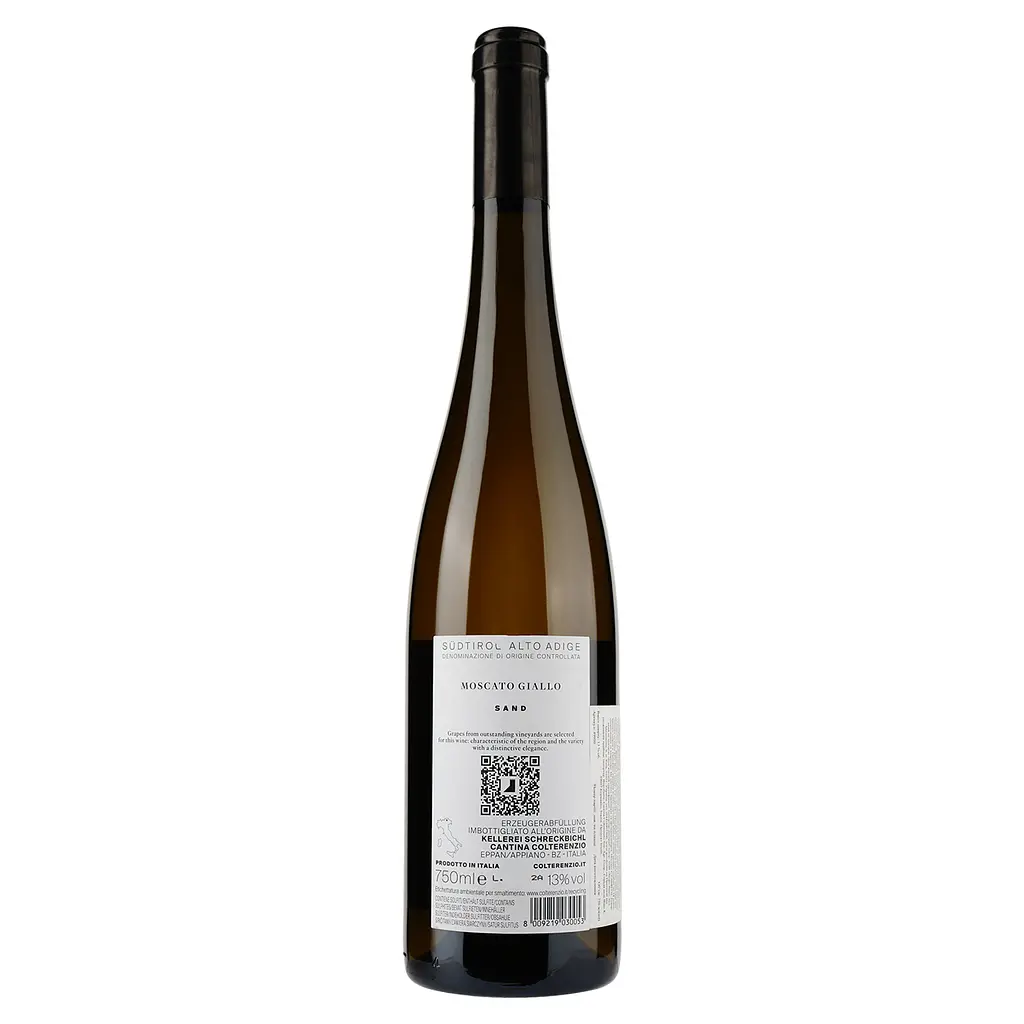 Вино Colterenzio Sand Moscato Giallo, біле, сухе, 0,75 л - фото 2
