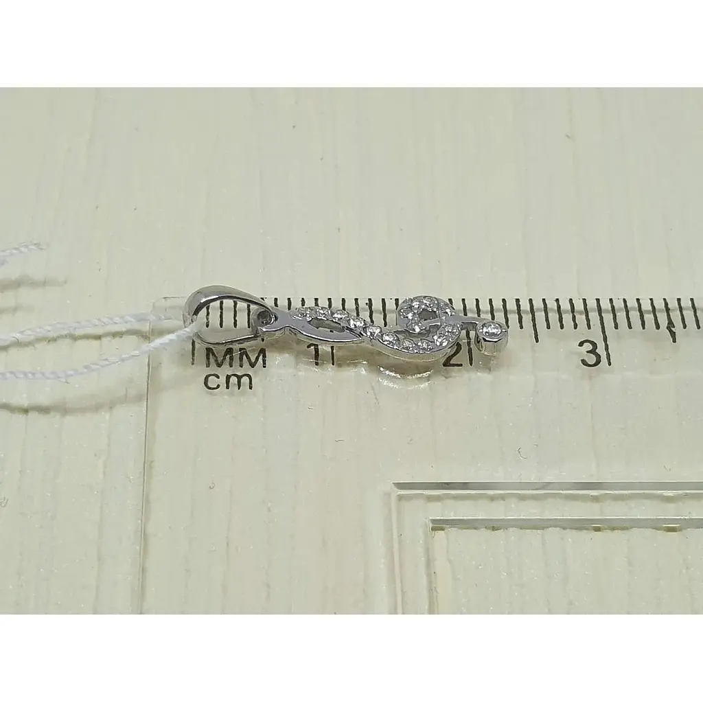 Срібна підвіска Vegas з фіанітами. 30028Р - фото 3