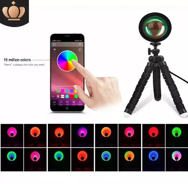 Світильник проектор Tripod 16 colors з пультом - фото 5