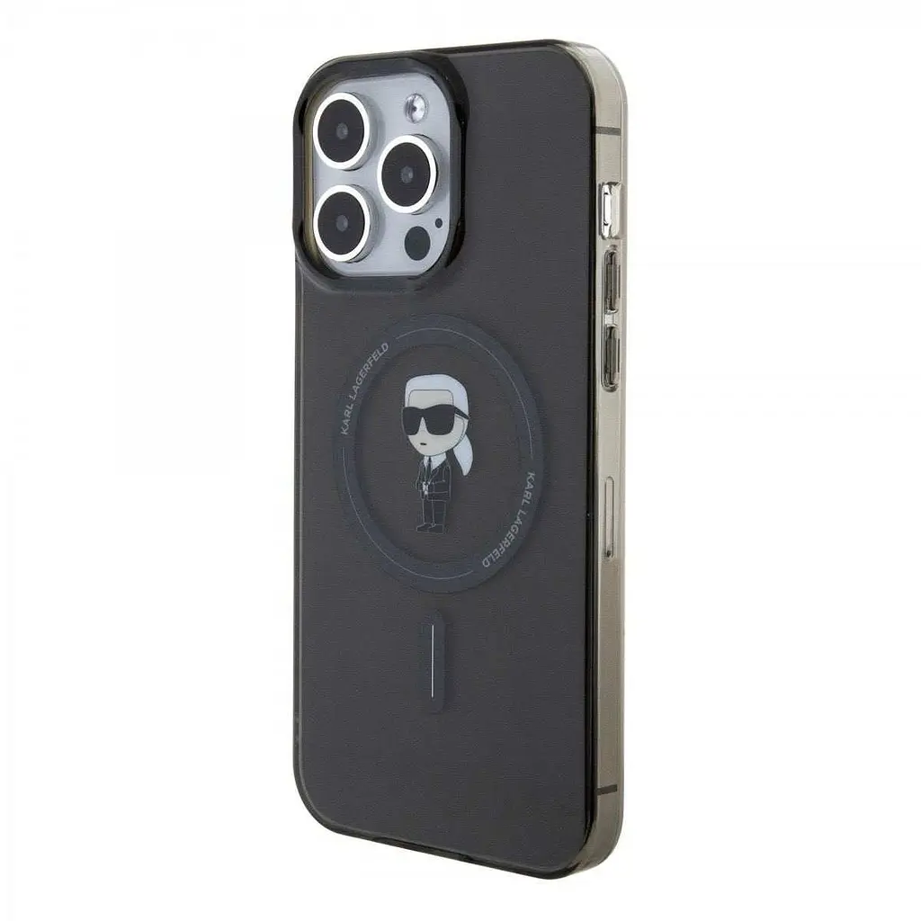 Чехол Karl Lagerfeld IML Ikonik MagSafe для iPhOne 15 Pro Max Black (57983116836) - фото 2