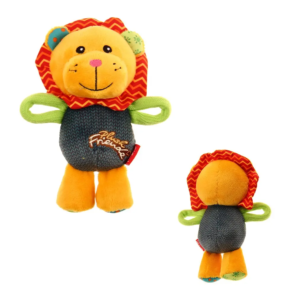 Іграшка для Собак Gigwi Plush Friendz Левеня з пищалкою 16х8х8 см - фото 3