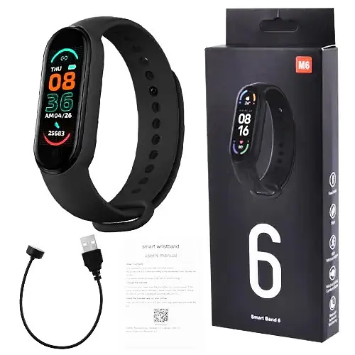 Смарт-браслет Smart Band M6 чорний - фото 6
