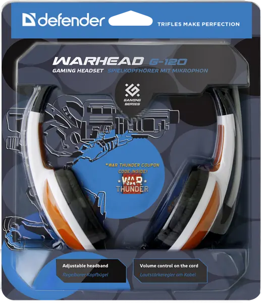 Гарнітура Defender Warhead G-120 Red+White (64098) - фото 5