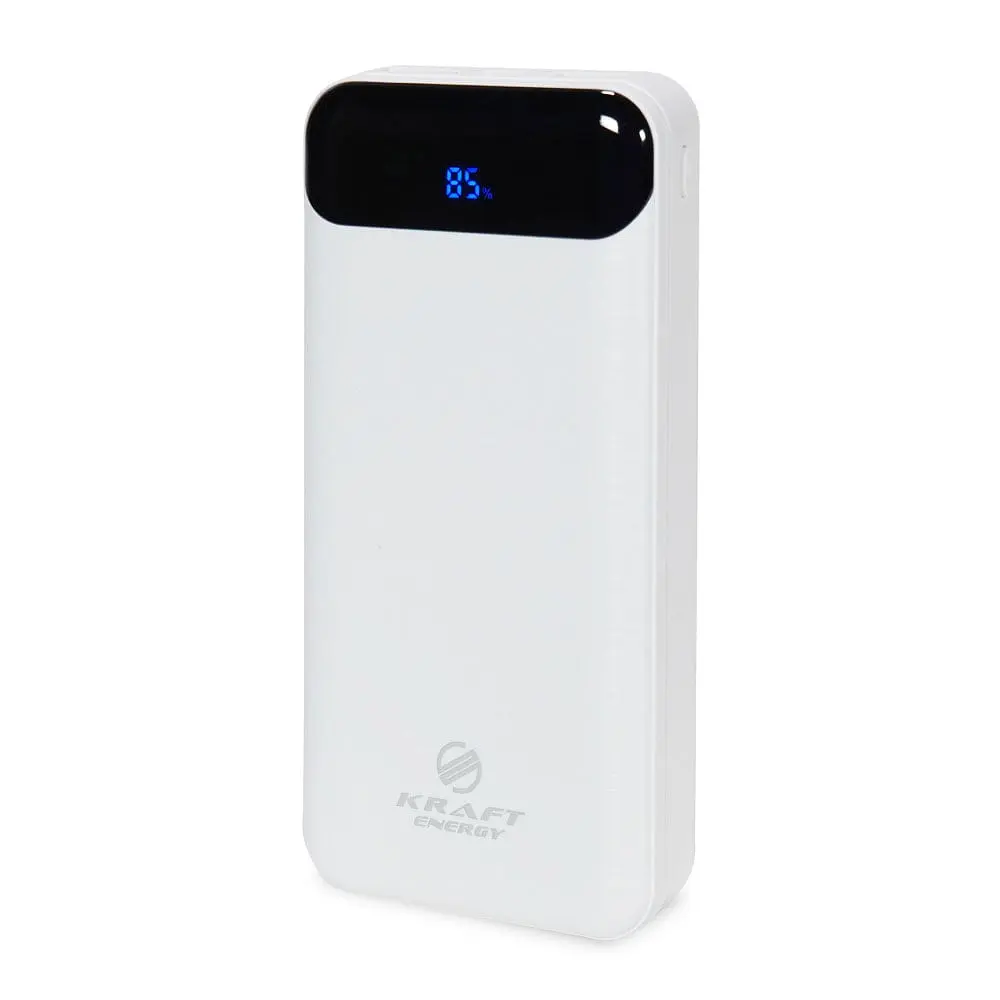 Повербанк 20000mAh Power Bank Kraft KPB-2020FC White 22.5W QC3.0 (43-00058) - фото 2