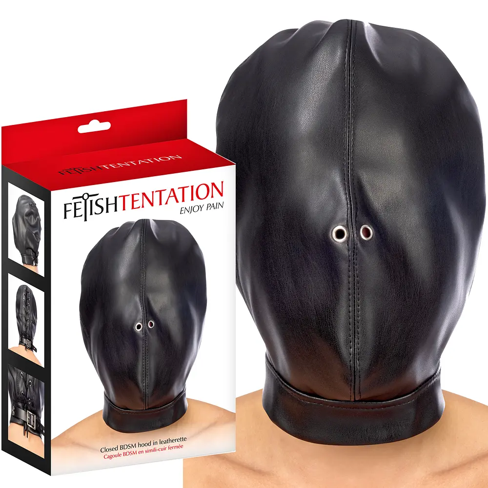 Маска Fetish Tentation Enjoy Pain BDSM Closed черный - фото 2