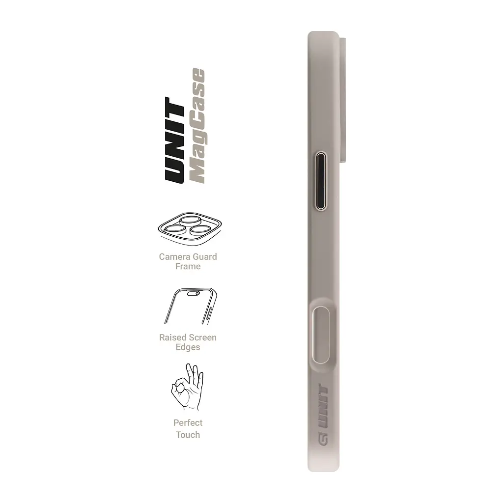 Чехол для Apple iPhone 16 Plus, Unit MagSafe, серый, прозрачный, магсейф, противоударный, магнитный, панель-накладка с поддержкой MagSafe, с поддержкой беспроводной зарядки, TPU+PC, защита всего корпуса, ударостойкий, ArmorStandart (ARM79289) - фото 3