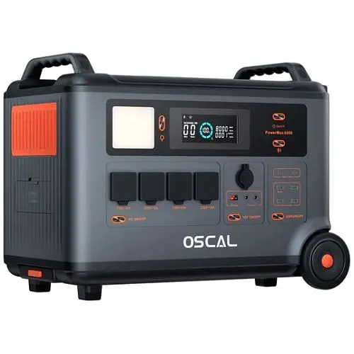 Портативна зарядна станція Oscal PowerMax 6000 6000W/3600Wh (EU) - фото 6