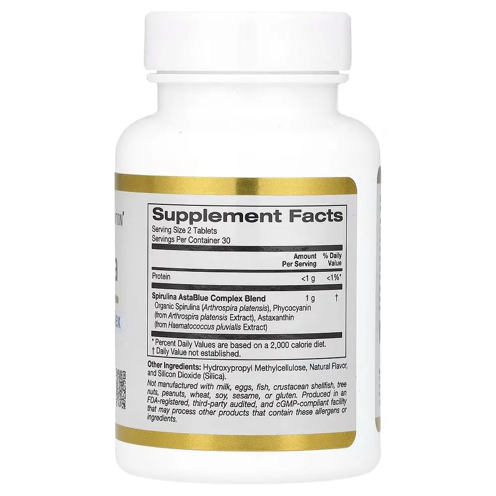 Спіруліна California Gold Nutrition Spirulina, 60 таблеток - фото 2