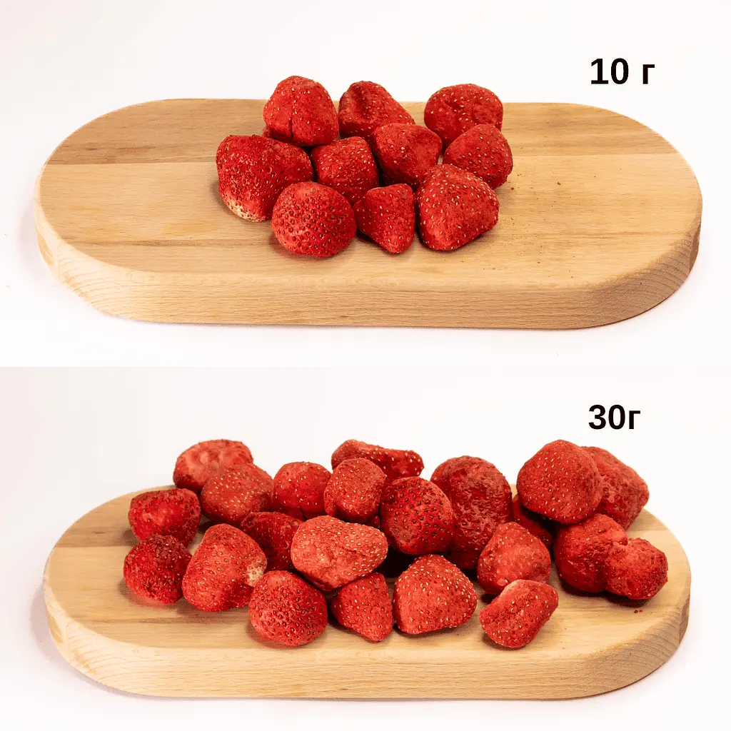 Сублимированная клубника, Целая, 30 г, С сахаром - фото 6