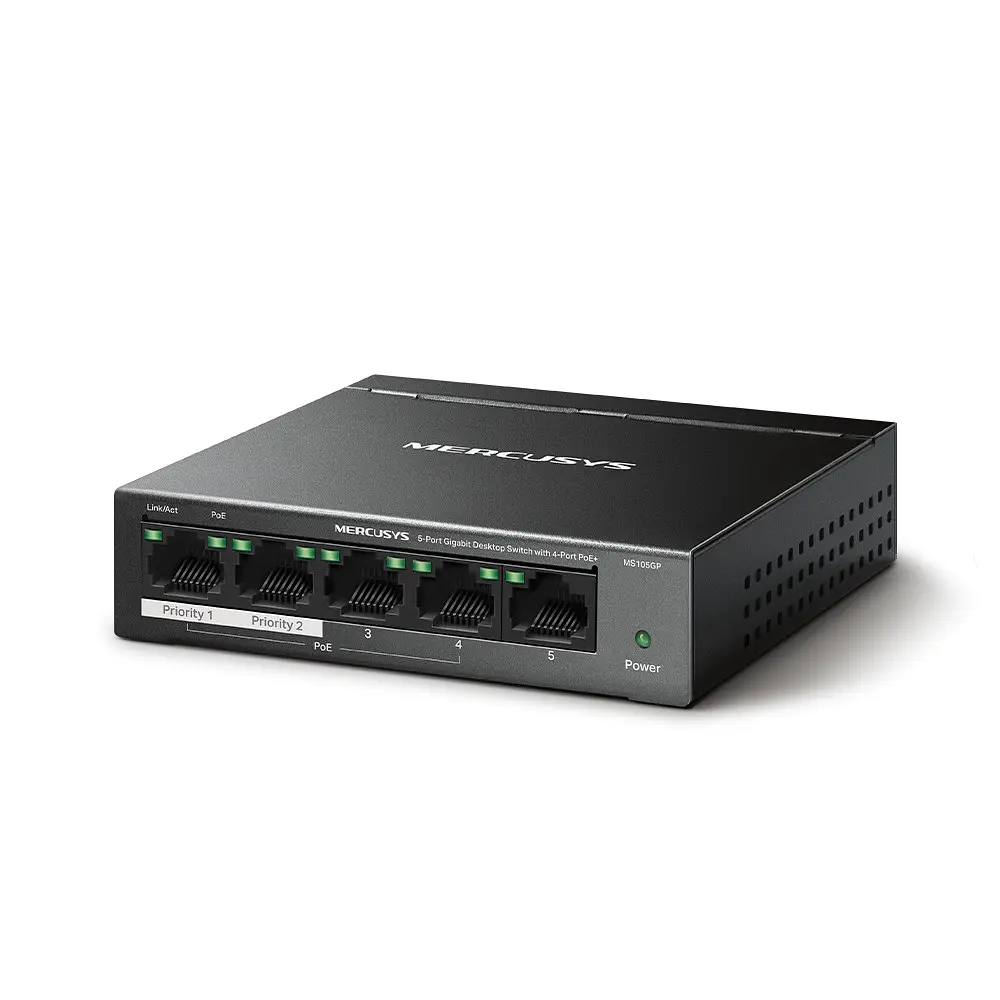 Комутатор Mercusys MS105GP - фото 9
