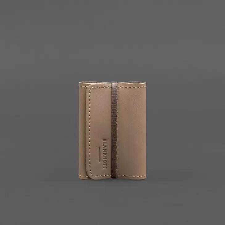 Кожаный кард-кейс 1.1 светло-бежевый Crazy Horse - фото 6