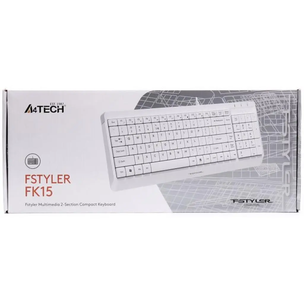 Клавіатура A4Tech FK15 White (4711421956888) - фото 2
