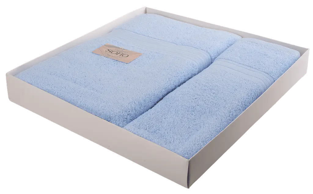 Набір рушників Soho 50х90 + 70х140см Abba Blue pbe0050739 - фото 2