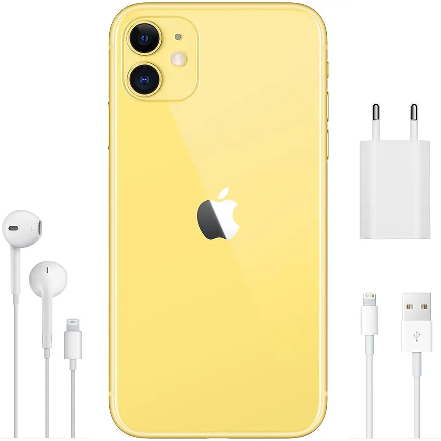Смартфон Apple iPhone 11 128GB Yellow Model A2221 (Grade C) Seller Refurbished - фото 6